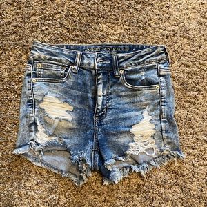 AE next level stretch jean shorts